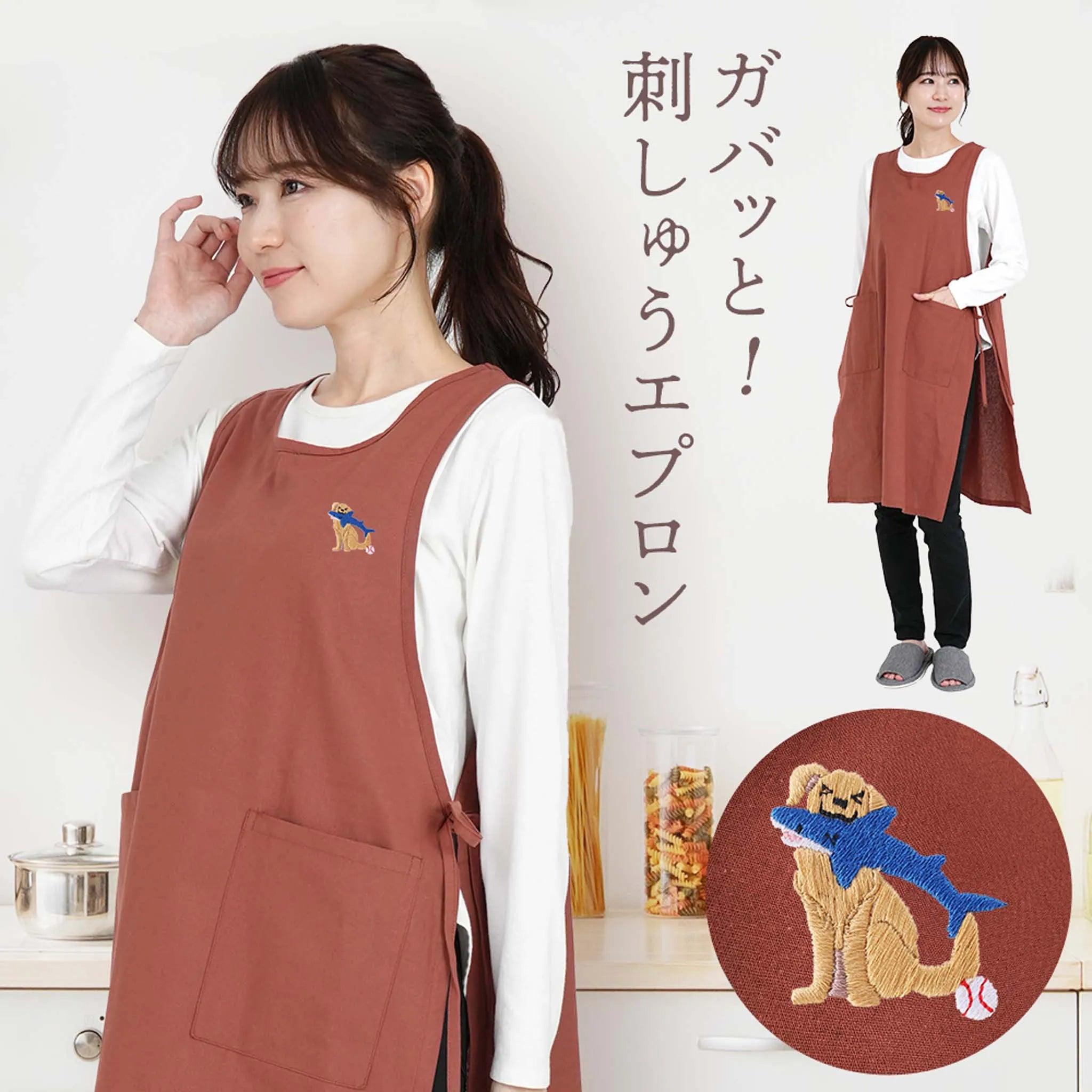 美品 希少 FEILER 花柄刺繍 エプロン ハッとするような青 フェイラー花柄エプロン2枚セット（訳あり） - メルカリ